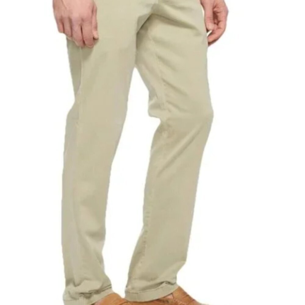 Tommy Bahama Boracay Chino Pants Men's 40x32 Khaki Tan Tencel Stretch Flat Front - Picture 1 of 11